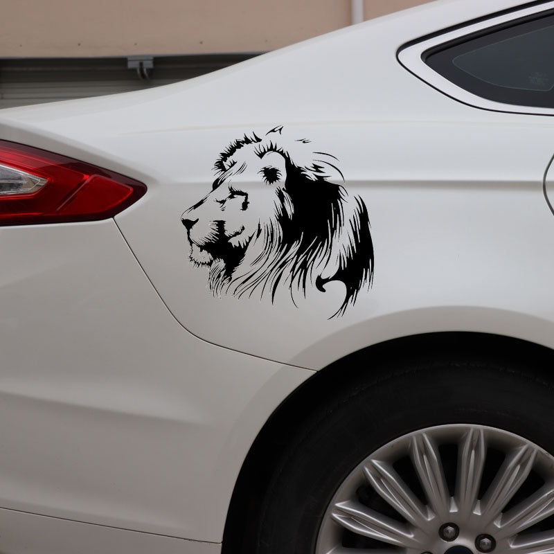 19.5X20CM Meditation Lion Vinyl Decals Car Sticker Motorcycle Individualization Car-styling S6-2108