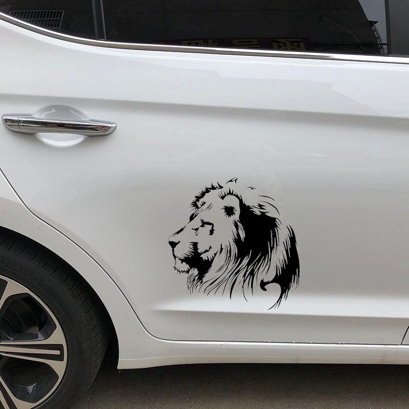 19.5X20CM Meditation Lion Vinyl Decals Car Sticker Motorcycle Individualization Car-styling S6-2108