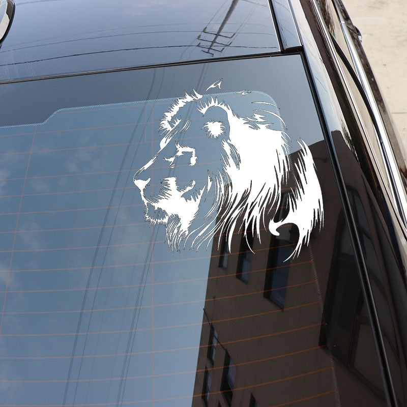 19.5X20CM Meditation Lion Vinyl Decals Car Sticker Motorcycle Individualization Car-styling S6-2108