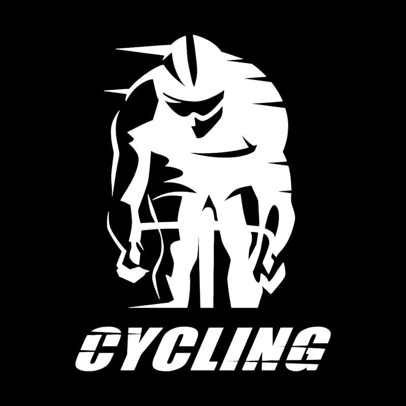 12.7M*16.7CM Cycling Words Cyclist Race Bike Sport Car Sticker Fashion Vinyl Decals C31-0143