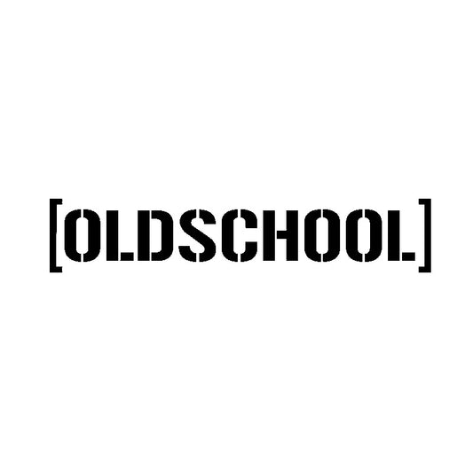 17CM*3.2CM Fun Car Styling Oldschool Vinyl Car Sticker Decal Black Silver C11-1417