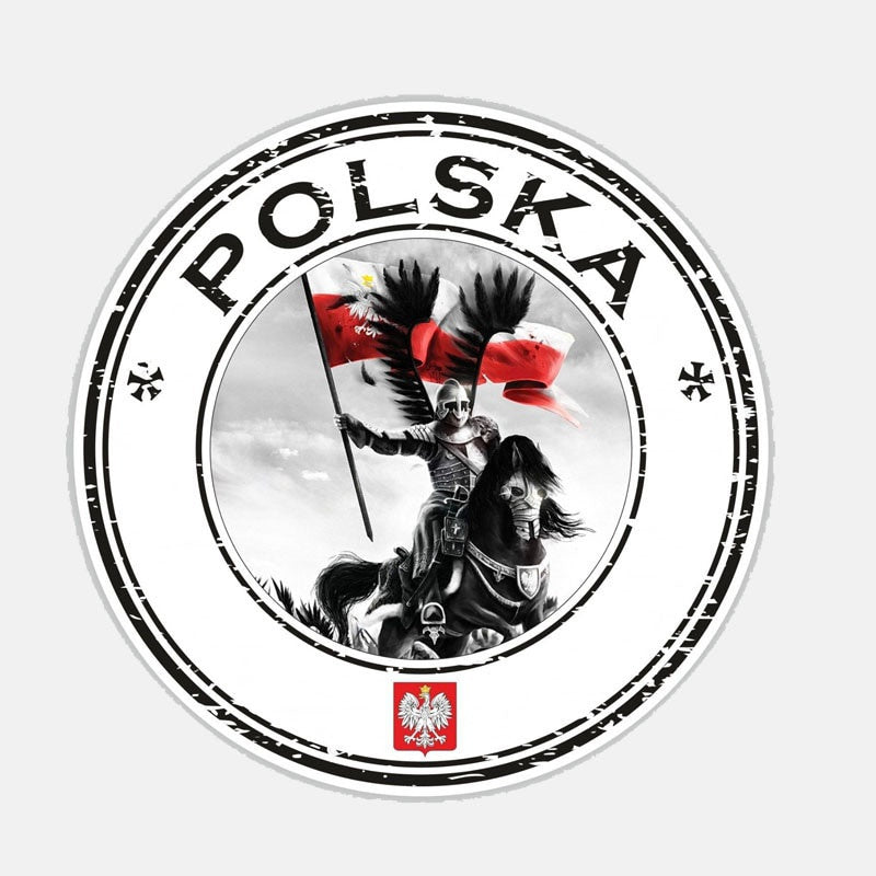11.2CM*11.2CM Accessories Round Poland Polska Husarz Decal Car Sticker