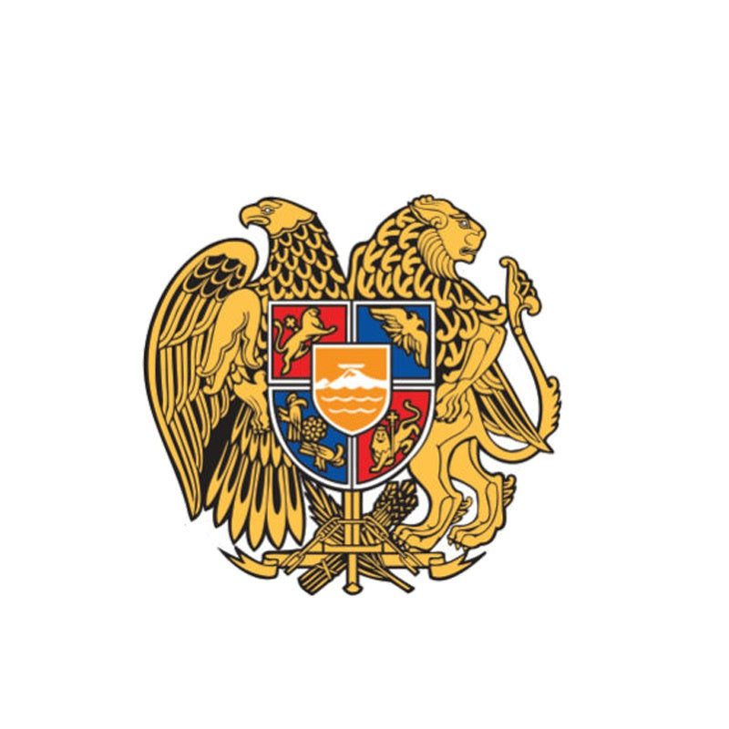 10CM*9.7CM Creative Armenia Flag Coat Of Arms Decal Car Sticker Styling