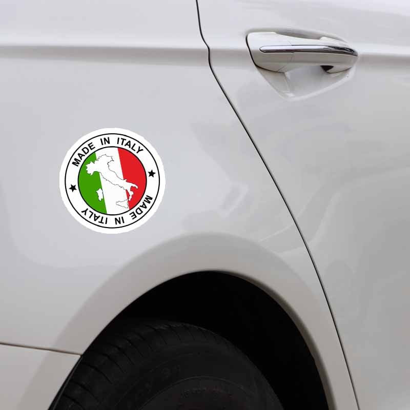 10.9CM*10.9CM Personality Made In Italy Map Decal Car Sticker Flag Car Accessories