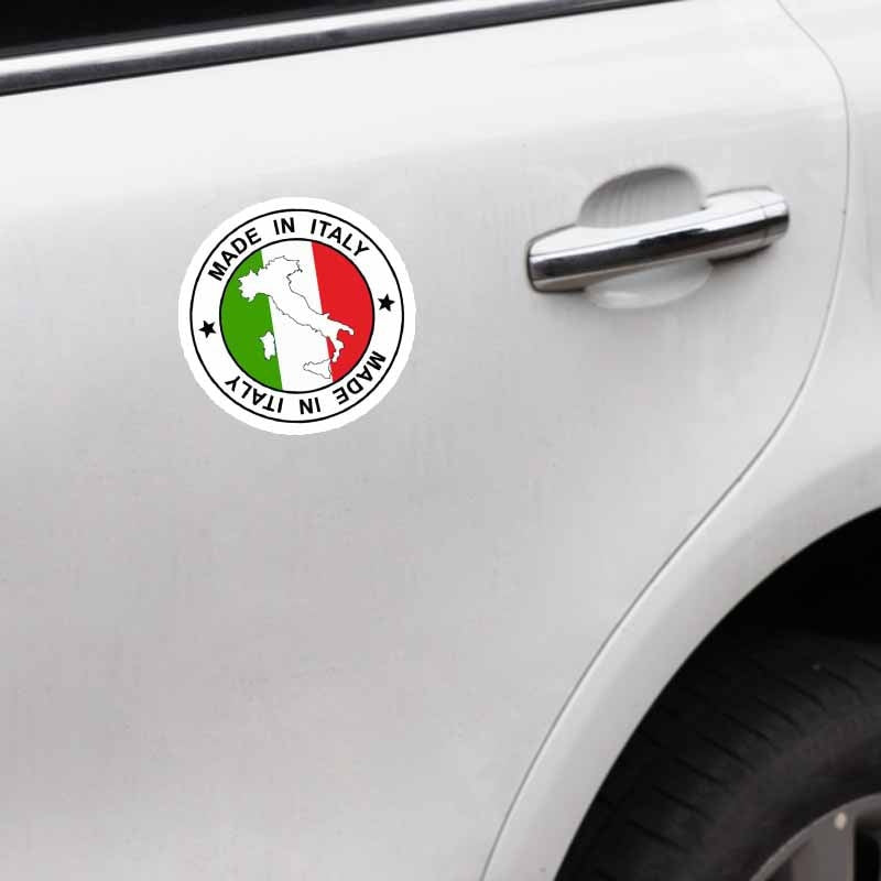 10.9CM*10.9CM Personality Made In Italy Map Decal Car Sticker Flag Car Accessories