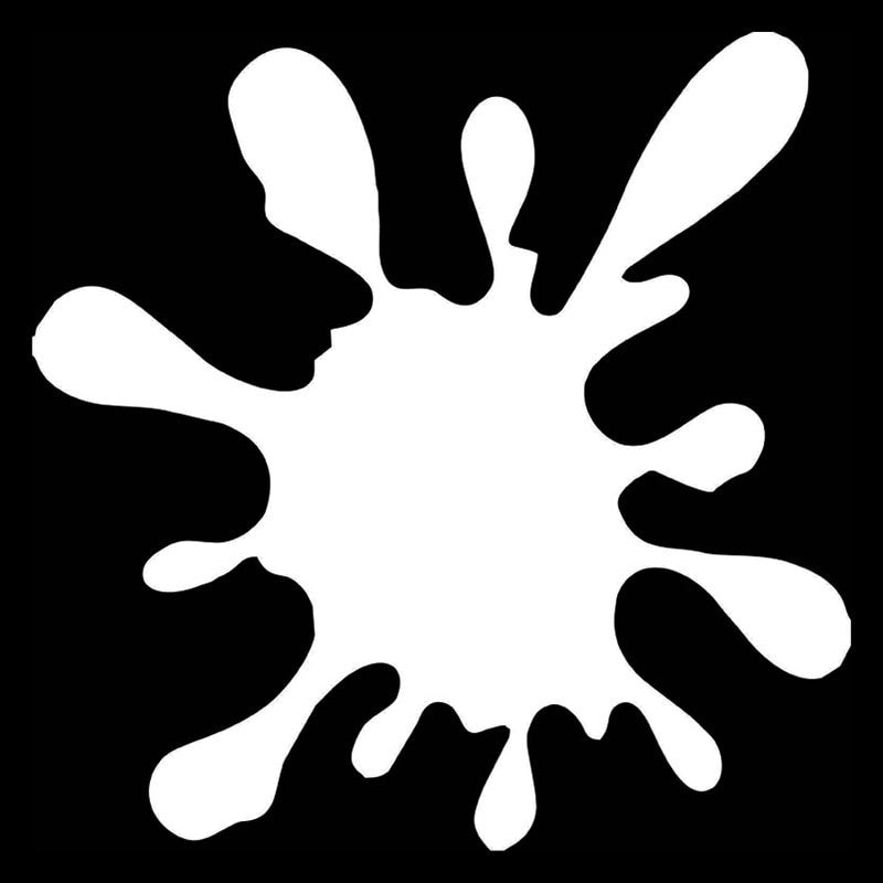 16.4X16.4CM Paint Stain Funny Scratch Occlusion Vinyl Decal Car Bumper Sticker C25-0420