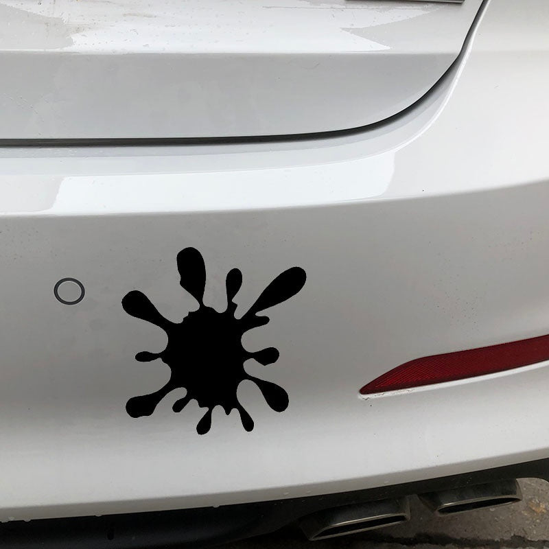 16.4X16.4CM Paint Stain Funny Scratch Occlusion Vinyl Decal Car Bumper Sticker C25-0420