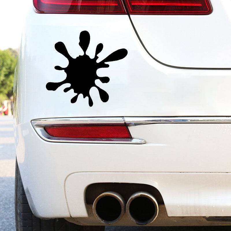 16.4X16.4CM Paint Stain Funny Scratch Occlusion Vinyl Decal Car Bumper Sticker C25-0420