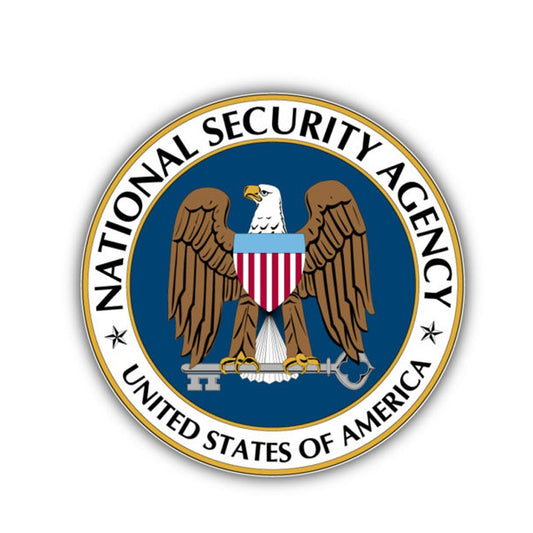 12CM*12CM National Security Agency America Flag Car Sticker Decal Accessories