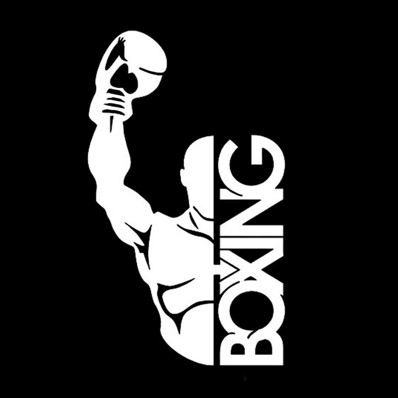 9*15.3CM Boxing Gloves Combat Decor Car Stickers Vinyl High Quality Decals C12-0802
