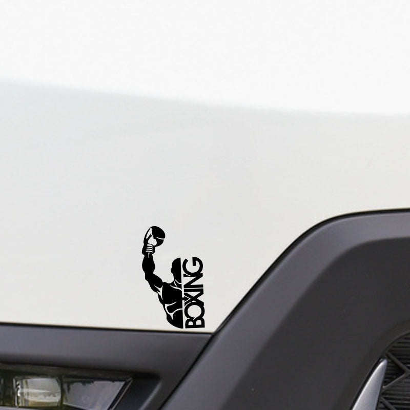 9*15.3CM Boxing Gloves Combat Decor Car Stickers Vinyl High Quality Decals C12-0802