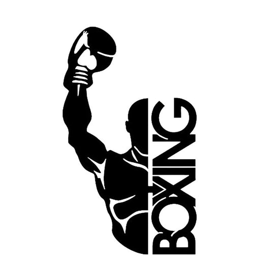 9*15.3CM Boxing Gloves Combat Decor Car Stickers Vinyl High Quality Decals C12-0802