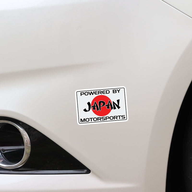 11.2CM*7.5CM Accessories  POWERED BY JAPAN MOTORSPORTS Car Sticker JDM Decal