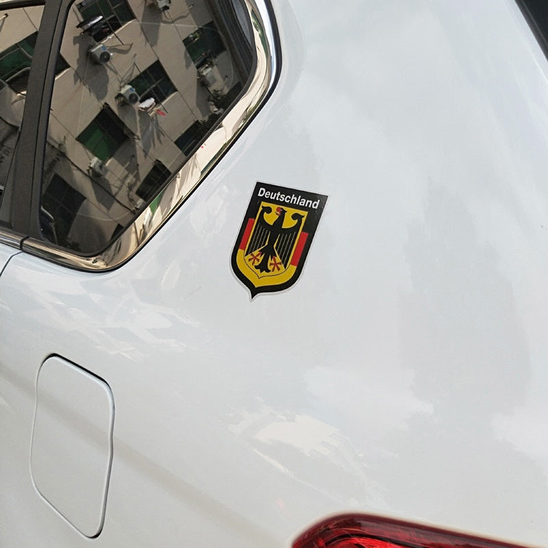 10.5CM*8.4CM German Shield Deutschland Sticker Car Flag Decal Car Sticker