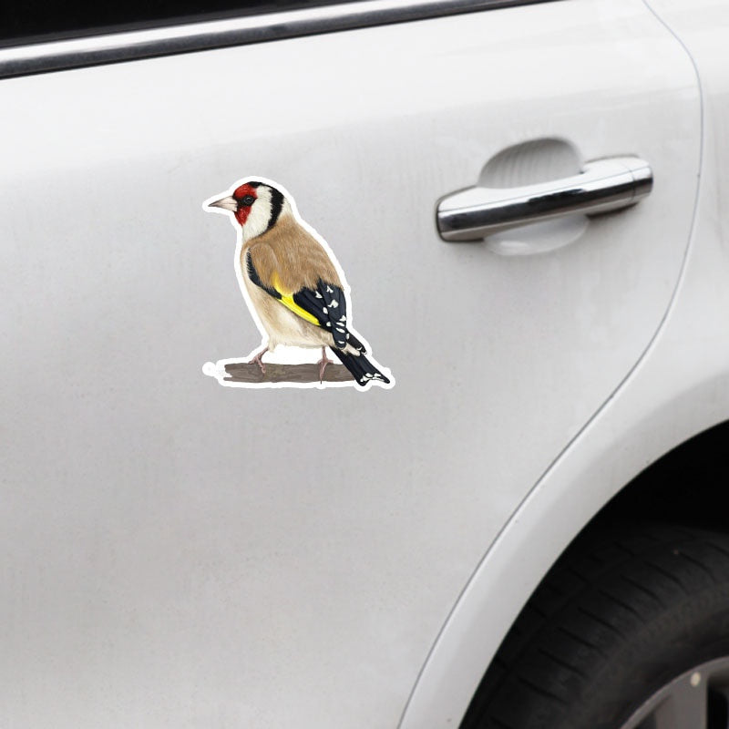 10.8*14.2CM Cute Creative Birds Decor Car Sticker Accessories Personalized Bumper Car Window