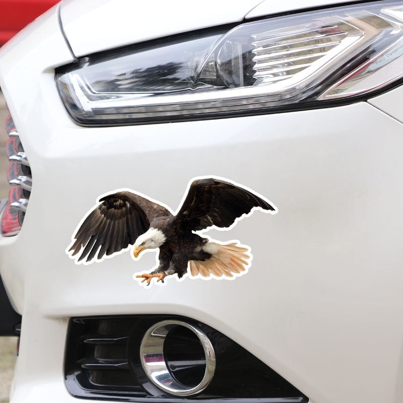 17.7CM*9.2CM  Flying Fierce Eagle PVC High Quality Car Sticker