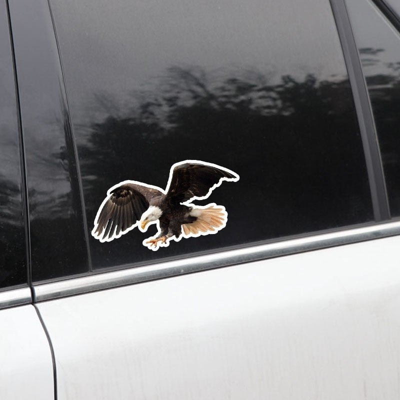 17.7CM*9.2CM  Flying Fierce Eagle PVC High Quality Car Sticker
