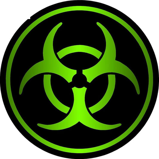 8x8cm ZOMBIE Bio Hazard Decal Retro- Car Stickers Bike Motorcycle Car-styling