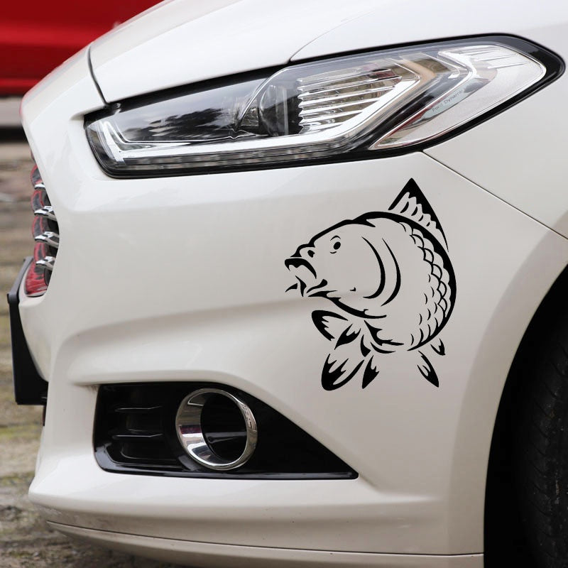 12.3*15.2CM Marine Animal Fish Funny Car Sticker Fashion Car Styling Decoration Accessories C4-0794