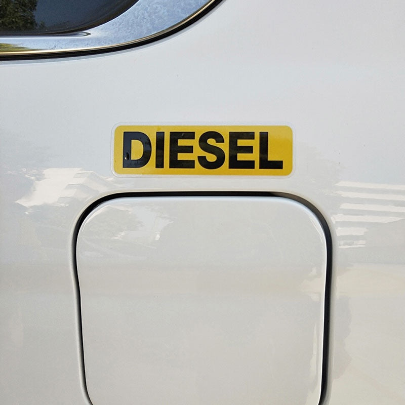 2x 10.6*3CM Reminder DIESEL FUEL Only Fashion Funny Retro- Car Sticker Decals