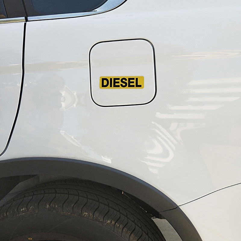 2x 10.6*3CM Reminder DIESEL FUEL Only Fashion Funny Retro- Car Sticker Decals