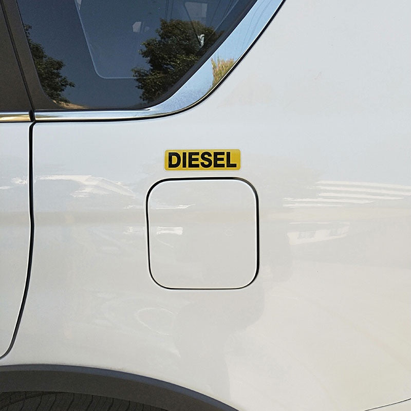 2x 10.6*3CM Reminder DIESEL FUEL Only Fashion Funny Retro- Car Sticker Decals