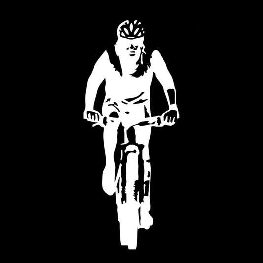 6.3*15CM Fashion Trail Run Bike Decor Car Sticker Accessories Silhouette Vinyl C12-1578