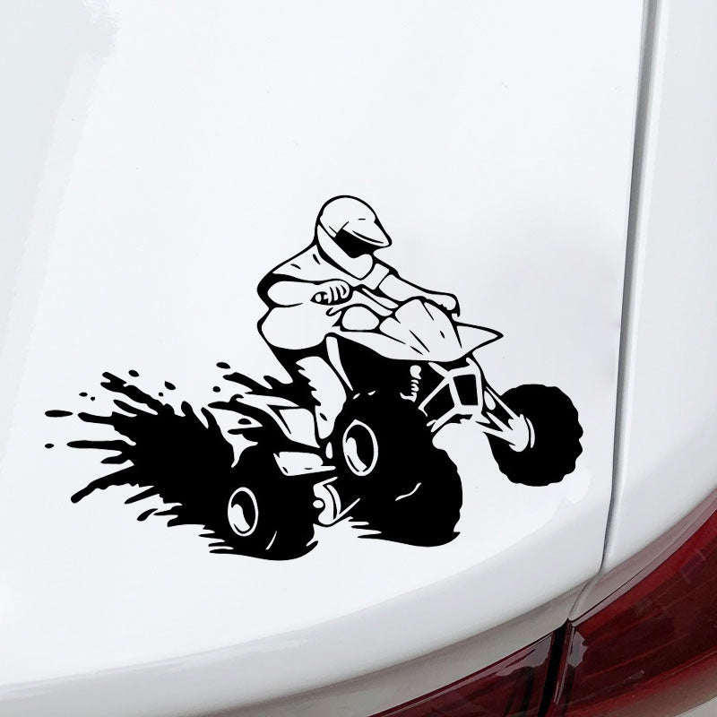 18.3CM*12.3CM QUAD Decoration Vinyl Creative Car Stickers High-quality C31-0548