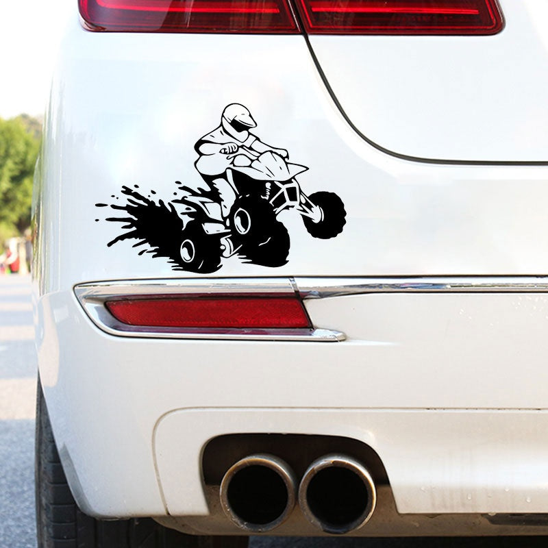 18.3CM*12.3CM QUAD Decoration Vinyl Creative Car Stickers High-quality C31-0548