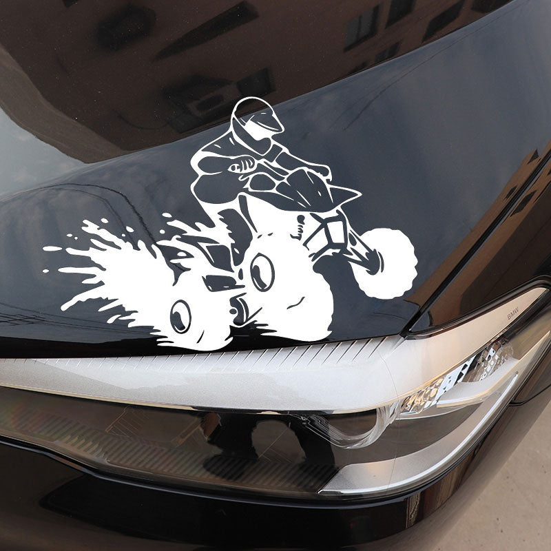 18.3CM*12.3CM QUAD Decoration Vinyl Creative Car Stickers High-quality C31-0548