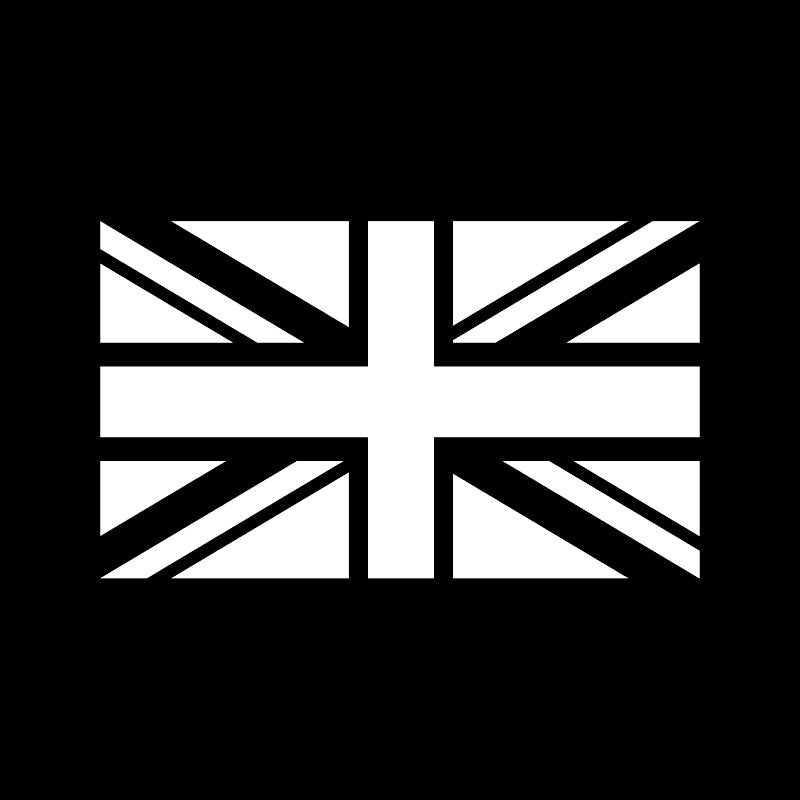16CM*9.5CM British Union Jack Flag Vinyl Decoration Car Sticker Decal Black/Silver Fashion Car-styling C11-1285