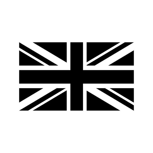 16CM*9.5CM British Union Jack Flag Vinyl Decoration Car Sticker Decal Black/Silver Fashion Car-styling C11-1285