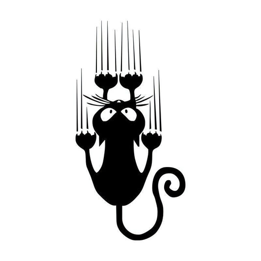 7.5*15CM Waterproof Cat Pattern Car Sticker Funny Animal Vinyl Decal Car Window Bumper Stickers C4-0636