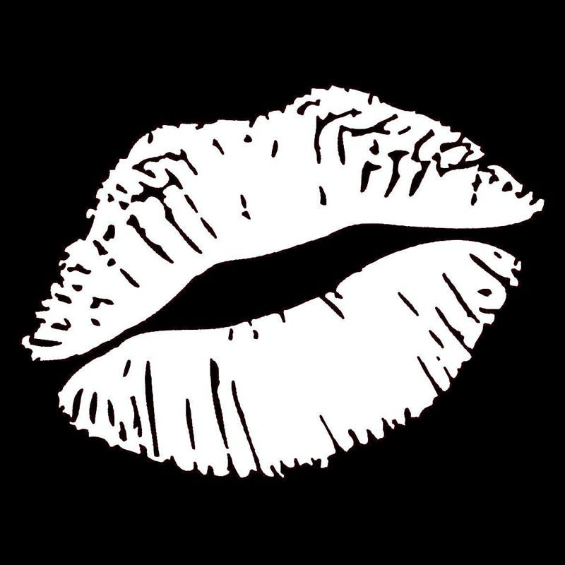 10*7.5CM Kiss Marks Fuel Cap Decals Car Styling Decoration Vinyl Stickers Accessories C4-0932