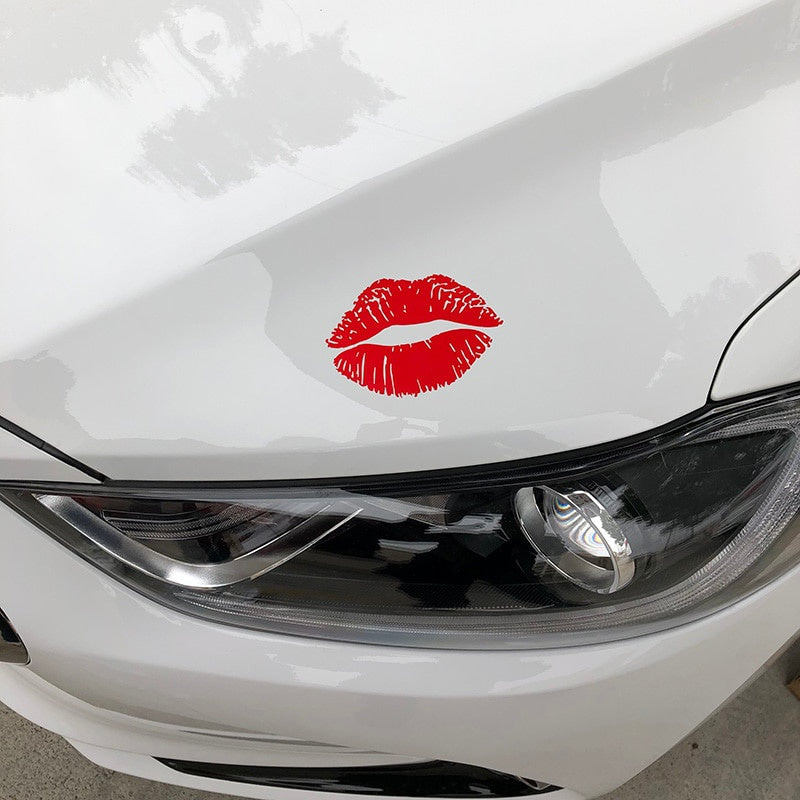 10*7.5CM Kiss Marks Fuel Cap Decals Car Styling Decoration Vinyl Stickers Accessories C4-0932