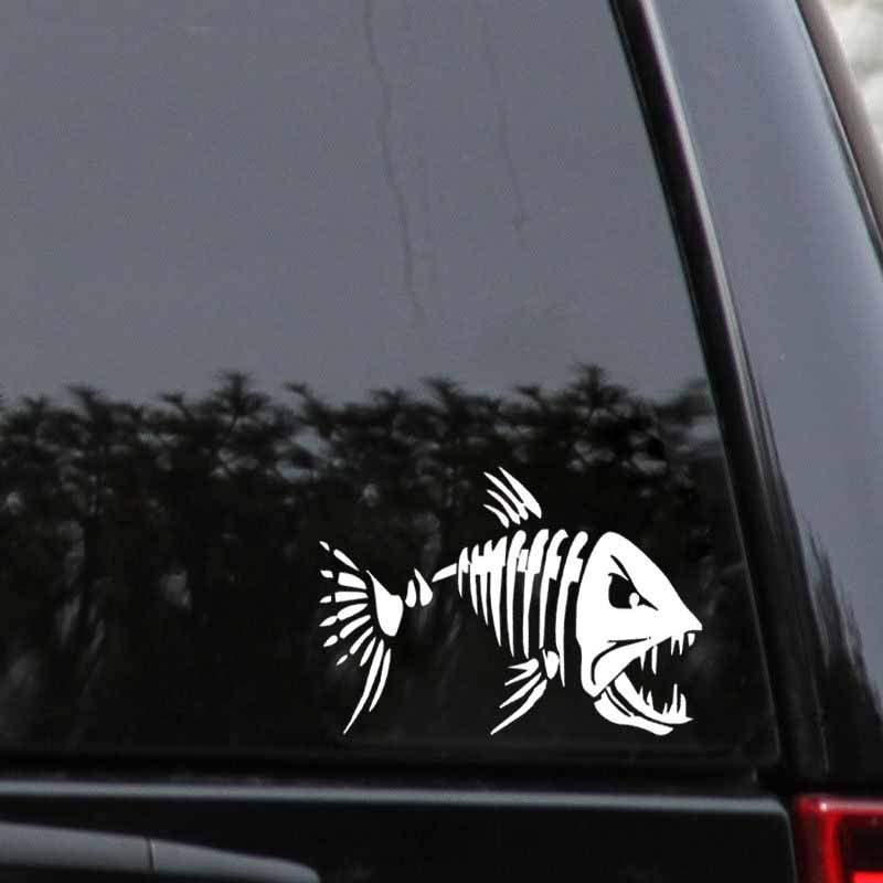 17.8*12.6CM Mad Fish Funny Decal Car Window Decoration Vinyl Stickers Motorcycle Accessories C4-0750