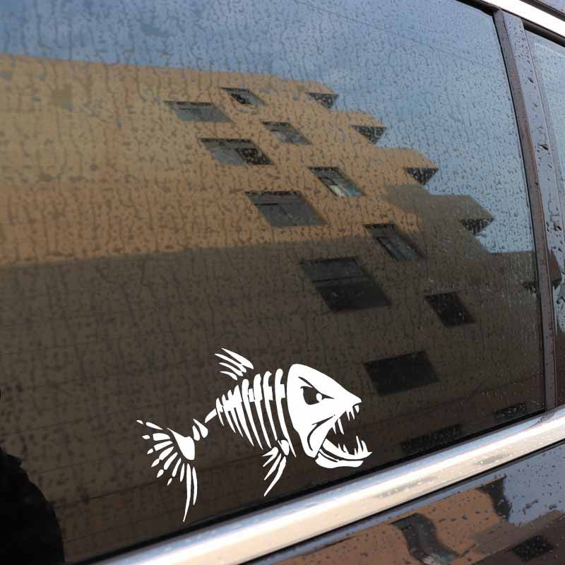 17.8*12.6CM Mad Fish Funny Decal Car Window Decoration Vinyl Stickers Motorcycle Accessories C4-0750