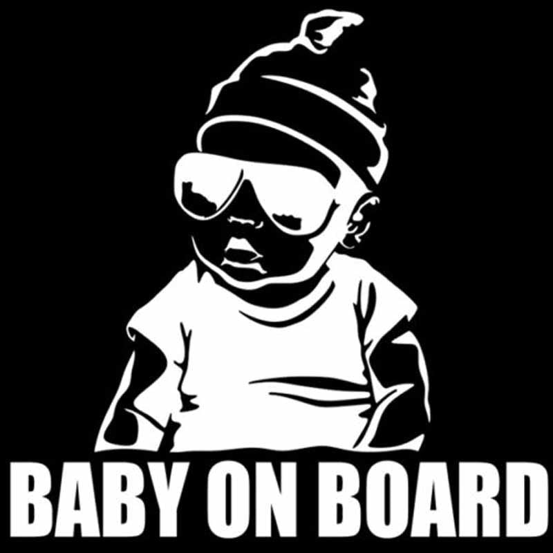 15.5*15.2CM BABY ON BOARD Creative Fashion Car Sticker Tail Warning Sign Decal C4-0891