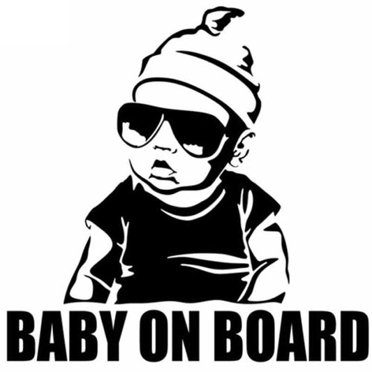15.5*15.2CM BABY ON BOARD Creative Fashion Car Sticker Tail Warning Sign Decal C4-0891