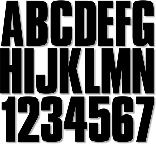 Alpha-Numeric Registration Identification Numbers Stickers Decals for Boats & Personal Watercraft