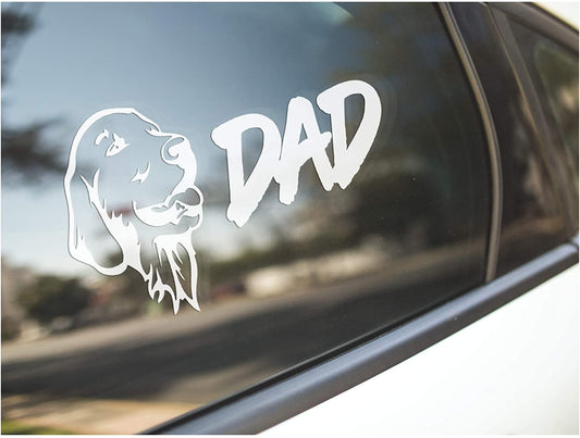 8"x4" Cute Car Decals Sticker Truck Bumper Window Pet (Dog Dad)