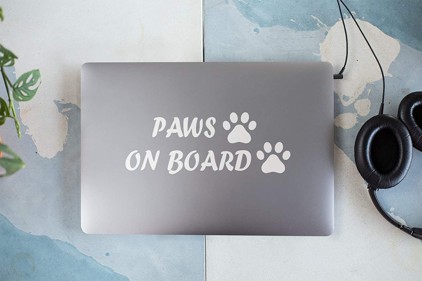 8"x3" Cute Car Decals Sticker Truck Bumper Window Pet (Paws on Board)