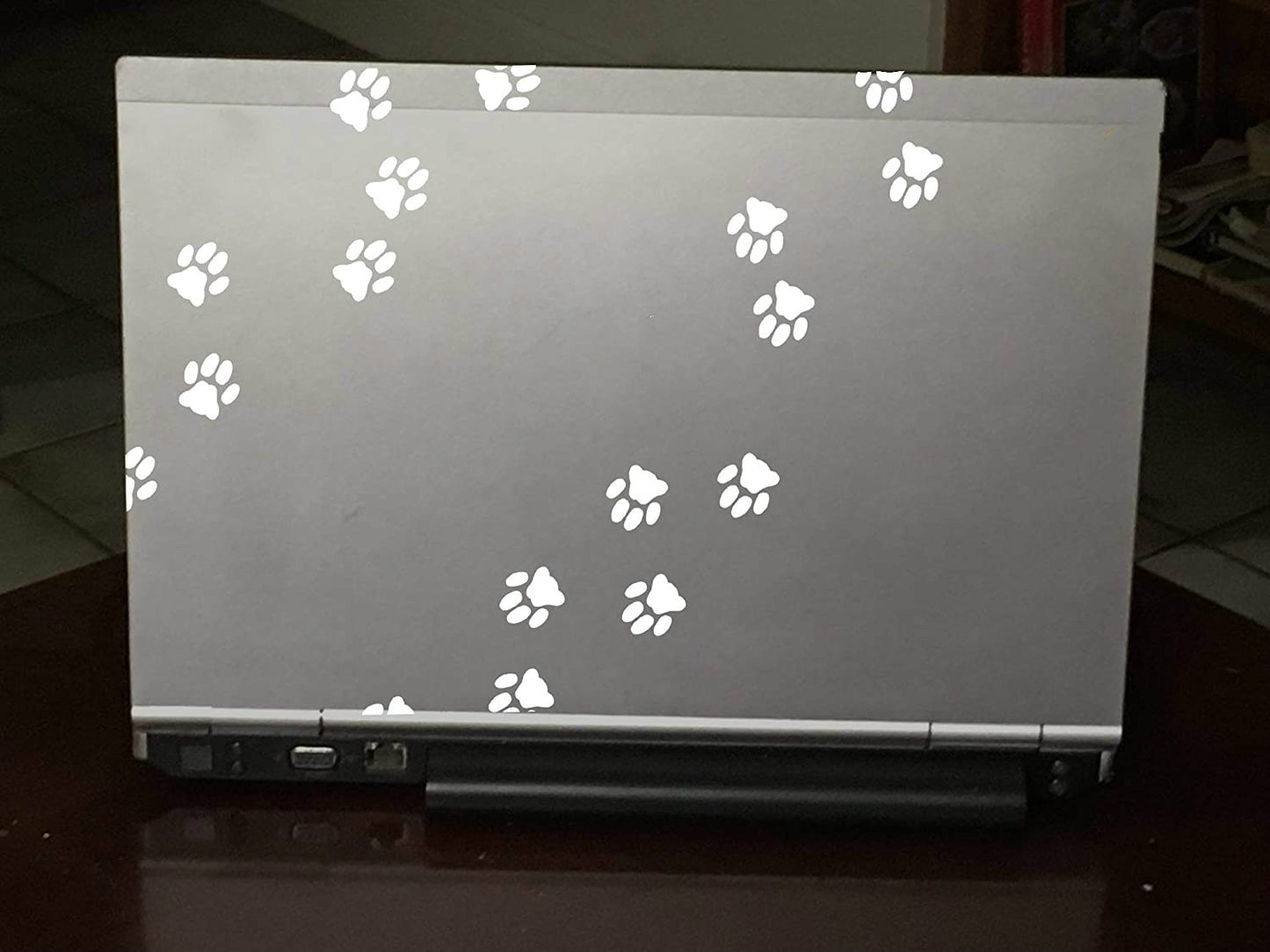 0.87"x0.93"(Each Paw Size)  18Pcs Cat Paw Print Vinyl Sticker Cat Footprint Indoor/Outdoor