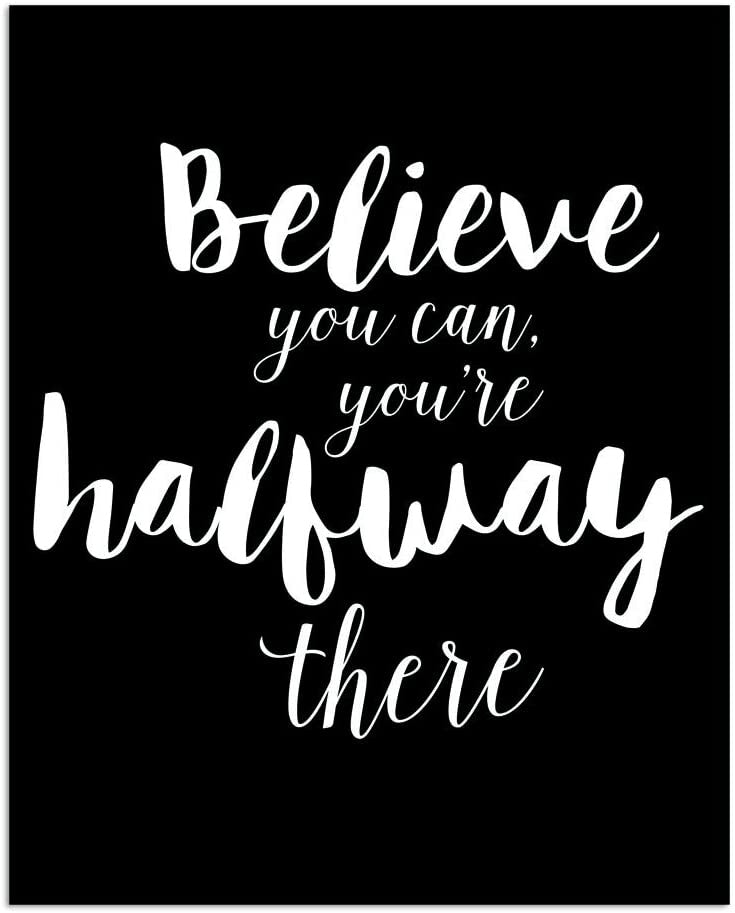 8"x10"x6 Panels No Frame Wall Art Posters Inspirational Quotes Wall Decor for Living Room Bedroom