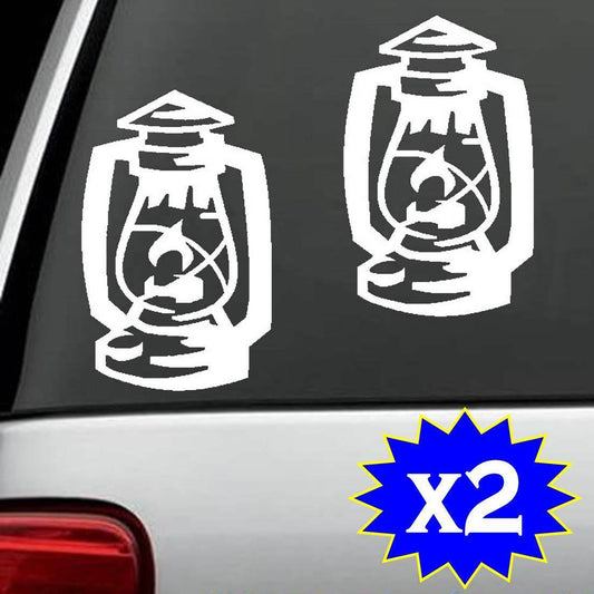 6"x4" 2X Cold Blast Lantern Decal Sticker Car Truck SUV Van Globe Lamp