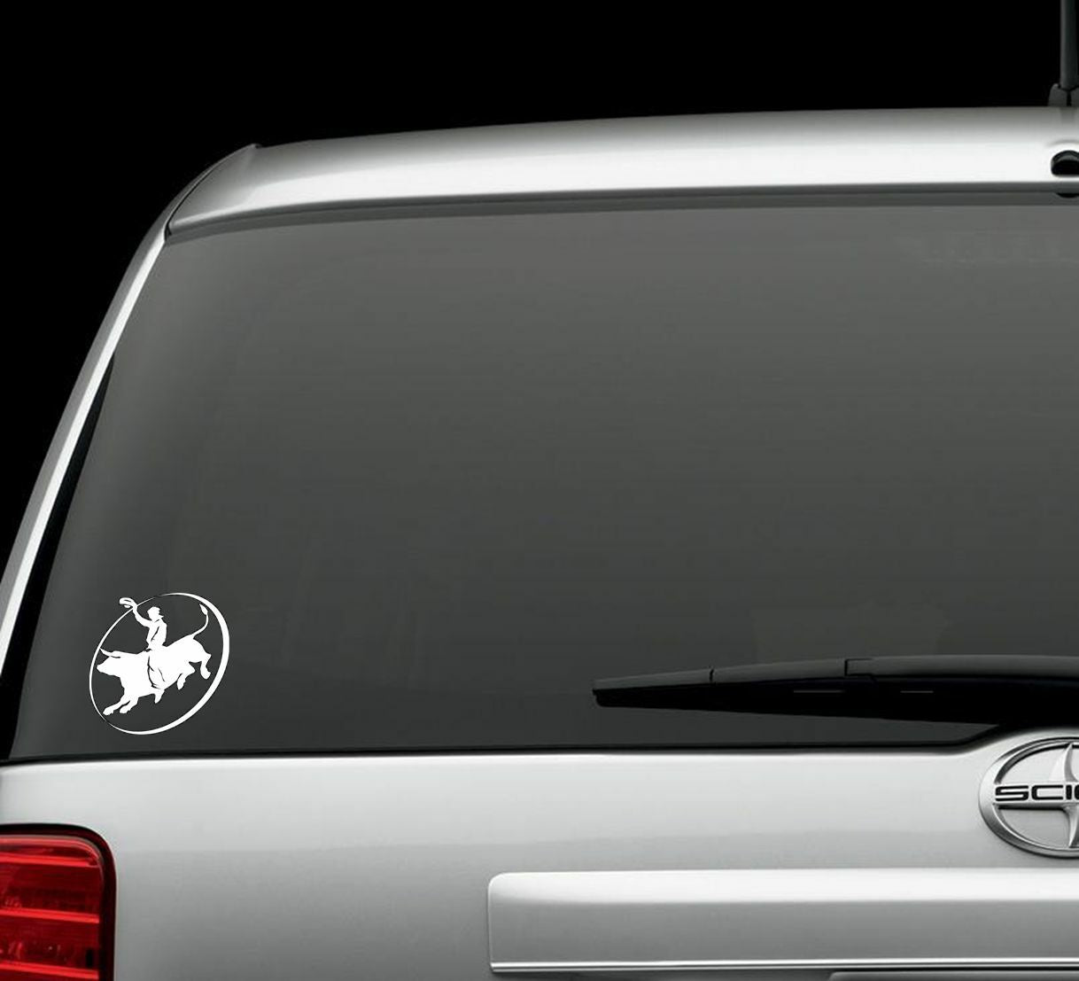 5.5"  Bull Rider Cowboy Bullrider Decal Sticker Rodeo PBR Hat Gloves Saddle
