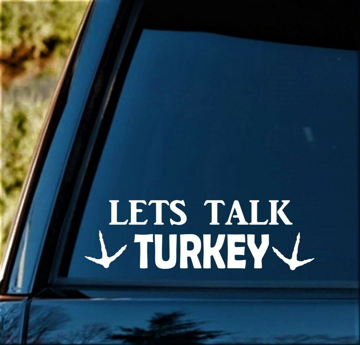 8.0"x3.0" Turkey Hunting Decal Sticker for Car Truck SUV Van Laptop