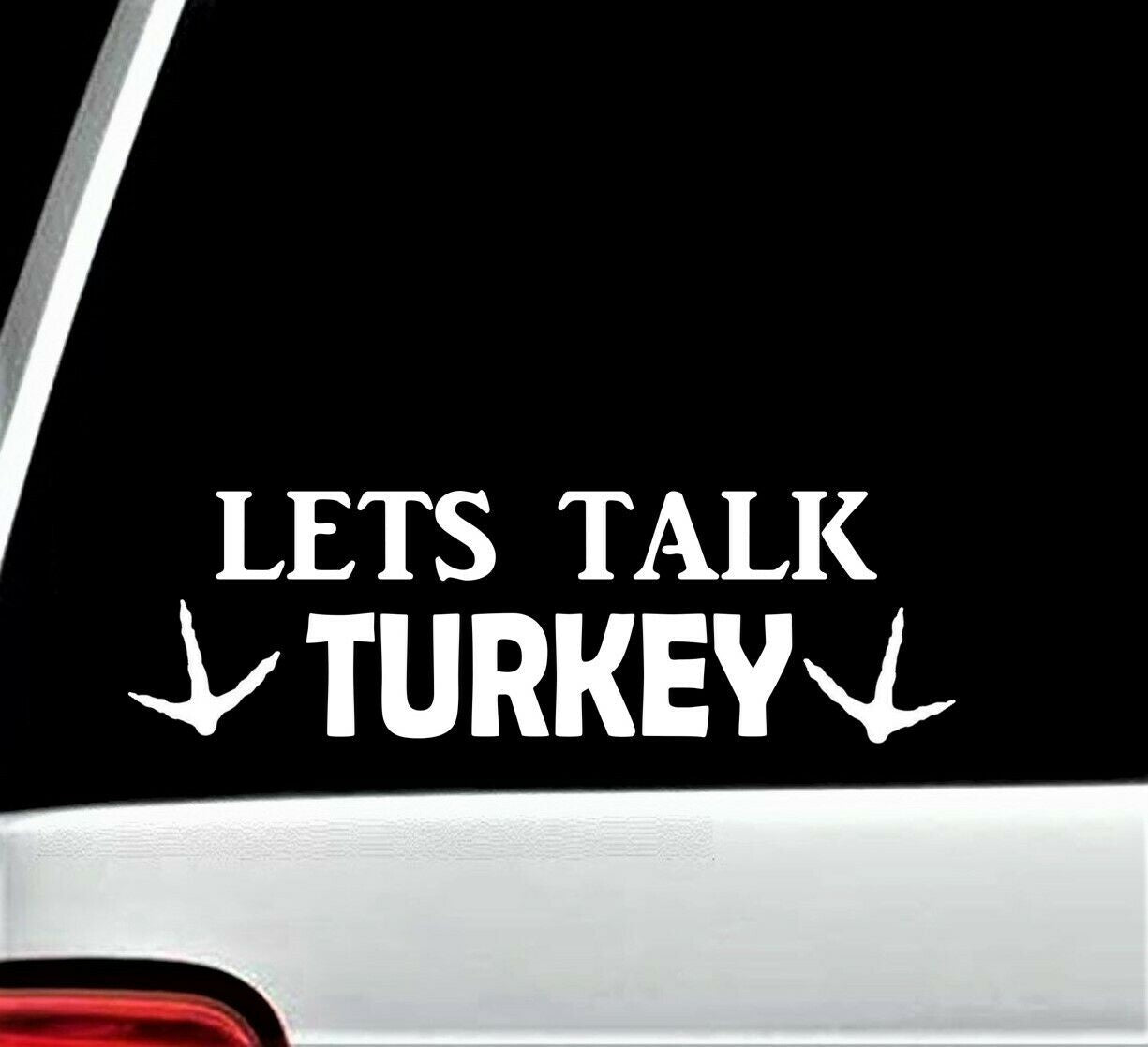 8.0"x3.0" Turkey Hunting Decal Sticker for Car Truck SUV Van Laptop