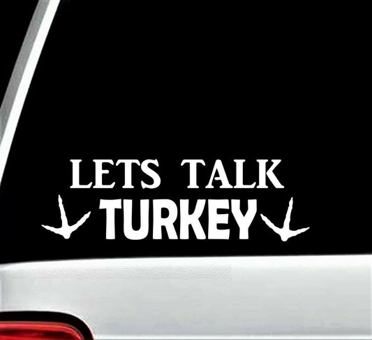 8.0"x3.0" Turkey Hunting Decal Sticker for Car Truck SUV Van Laptop
