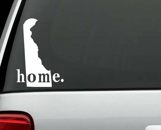 6"tallx4.25"wide DELAWARE HOME STATE Decal Sticker Car Truck SUV Van LAPTOP MIRROR WALL